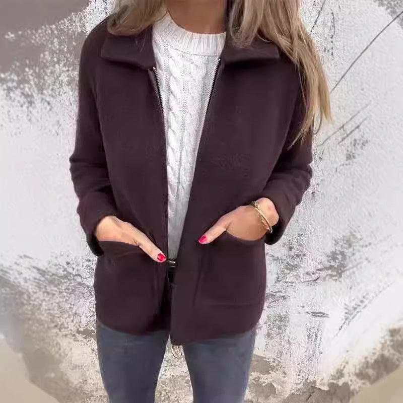 Divona™ | Veste Cardigan Élégante en Laine